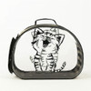 Transparent 3D Pattern Pet Bag Out Portable Pet Backpack, Size:42×28×32cm, Color:Gray Smiley Cat