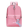 Campus College Wind Butterfly-knot Ribbon Bag Backpack(Pink)