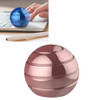 Fully Disassembled Rotating Tabletop Ball Decompression Gyroscope Tabletop Toy, Specification:Diameter 45mm(Rose Gold)