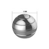 Fully Disassembled Rotating Tabletop Ball Decompression Gyroscope Tabletop Toy, Specification:Diameter 55mm(Silver)