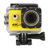 WIFI Waterproof Action Camera Cycling 4K camera Ultra Diving  60PFS kamera Helmet bicycle Cam underwater Sports 1080P Camera(Yellow)