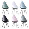 Modern Nordic Minimalist Water Drop Deisgn Backrest Coffee Shop Office Reception Leisure Chair(Blue)