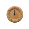 Simple Home Study Solid Wood Decorative Bedside Beech Alarm Clock(Round Figure)