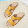 Flat Casual Fashion Wild Sandals for Women (Color:Yellow Size:40)