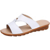Flat Casual Fashion Wild Sandals for Women (Color:White Size:37)