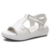 Casual Wild Non-slip Wear-resistant Women Sandals (Color:White Size:36)
