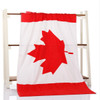 Microfiber Bath Towel Printing Beach Towel Super Soft Bath Towel, Size:70×140cm(Canadian Flag)