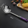 6 PCS Household Stainless Steel Kitchenware Spatula Frying Shovel Kitchen Cooking Tools, Style:Colander