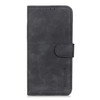 For HTC Desire 20 Pro KHAZNEH Retro Texture PU + TPU Horizontal Flip Leather Case with Holder & Card Slots & Wallet(Black)