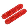 2 PCS High-brightness Laser Reflective Strip Warning Tape Decal Car Reflective Stickers Safety Mark(Red)