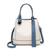 3 In 1 Fashion Solid Color Bucket Type Handbag Shoulder Bag(White)