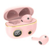 PRO100 TWS Bluetooth 5.2 Noise Canceling Waterproof Earphones 9D Stereo Sports Headphone with Charging Case(Pink)