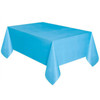 10 PCS Disposable Plastic Tablecloth Solid Color Wedding Birthday Party Table Cover Rectangle Desk Cloth Wipe Covers(sky blue)