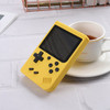 MK500 3.0 inch Macaron Mini Retro Classic Handheld Game Console for Kids Built-in 500 Games, Support AV Output(Yellow)