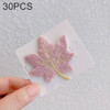 30 PCS Girls Cute Maple Leaf Hairpin BB Bangs Clips Hair Accessories (Purple)