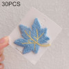 30 PCS Girls Cute Maple Leaf Hairpin BB Bangs Clips Hair Accessories (Blue)