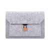 ND06 Multi-purpose Felt Button Laptop Inner Bag for 15.4 inch Laptop(Grey)