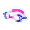 Anti-fog Silicone Swimming Goggles with Ear Plugs for Children  (Red + White + Blue)