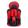 Car Portable Children Safety Seat, Size:50 x 33 x 21cm (For 0-5 Years Old)(Red + Black)