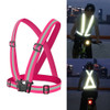 Night Riding Running Flexible Reflective Safety Vest(Magenta)