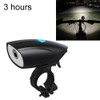 USB Charging Bike LED Riding Light ,Charging 3 Hours(Black)