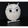 Pearl Brooches Owl Animal Brooches For Women(Silver)