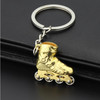 Creative Simulation Skates Keychain Personalized Pendant Gift(Gold)