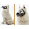 Small And Medium-sized Long-mouth Dog Mouth Cover Teddy Dog Mask, Size:XL(Gray)