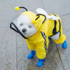 Pet Cartoon Pattern Waterproof All-inclusive Four-leg Raincoat, Size:L(Yellow Bee)