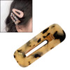 Women Acetic Acid Hair Clips Leopard Print Waterdrop Barrettes Girls Hair Accessories(Square leopard)