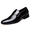 Men Hollow Breathable Shoes Comfortable Business Dress Shoes, Size:39(Black)