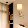 Single Head  Corridor Aisle Personality Creative Copper Antler Wall Lamp, Power source: Without Light Source