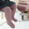 Autumn and Winter Children Pantyhose Brushed Thick Leggings, Size:S(Purple)