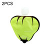 2 PCS Portable Silicone Lotion Bottle Hand Sanitizer Bottle Travel Soft Pack Shampoo Shower Gel Bottle( Green pepper )