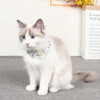 Pet Floral Saliva Towel Small Fresh Scarf Cat and Dog Universal Bib Accessories, Size:S(Yellow Flower)