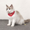 Pet Saliva Towel Small Fresh Cat and Dog Bib, Size:M(Red Star)