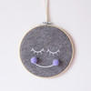 Felt Smiley Tent Pendant Wall Decoration Children Room Children Clothing Store Props, Size:  Small( Purple Ball)