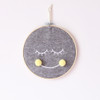 Felt Smiley Tent Pendant Wall Decoration Children Room Children Clothing Store Props, Size:  Medium(  Yellow Ball )