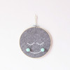 Felt Smiley Tent Pendant Wall Decoration Children Room Children Clothing Store Props, Size: Large(Green Ball )