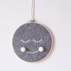 Felt Smiley Tent Pendant Wall Decoration Children Room Children Clothing Store Props, Size:  Medium(White Ball )