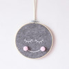 Felt Smiley Tent Pendant Wall Decoration Children Room Children Clothing Store Props, Size: Large(Pink Ball)