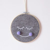 Felt Smiley Tent Pendant Wall Decoration Children Room Children Clothing Store Props, Size:  Medium( Purple Ball)