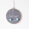 Felt Smiley Tent Pendant Wall Decoration Children Room Children Clothing Store Props, Size: Large(Blue Ball )