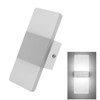 Right Angle White LED Bedroom Bedside Wall Aisle Balcony Wall Lamp, Size:29×11cm(White Light)
