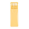 4 in 1 Ear Cleaning Cosmetic Silicone Buds Double-headed Recycling Cleaning Makeup Swabs Sticks(Yellow)