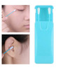 2 in 1 Ear Cleaning Cosmetic Silicone Buds Double-headed Recycling Cleaning Makeup Swabs Sticks(Blue)