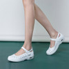 Air Cushion Nurse Shoes Non-slip Soft Bottom Breathable Flat Women Shoes Work Shoes, SIZE:39(White)