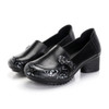 Mid-heel Soft-back Comfort Shoes, Shoes Size:36(Black)