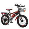 22 Inch Childrens Bicycles 7-15 Years Old Children Without Auxiliary Wheels, Style:Variable Speed Luxury(Black Red)