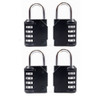 4 PCS Four Digits Combination Lock Lluggage Gym Anti-theft Padlock, Style:8023